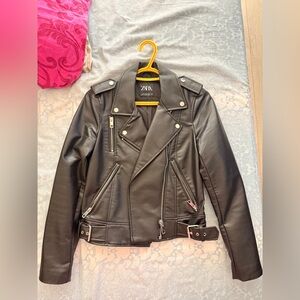Zara Leather Jacket - Size XS